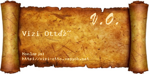 Vizi Ottó névjegykártya